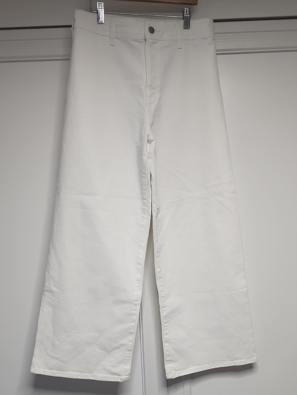 Wide Leg White Jeans